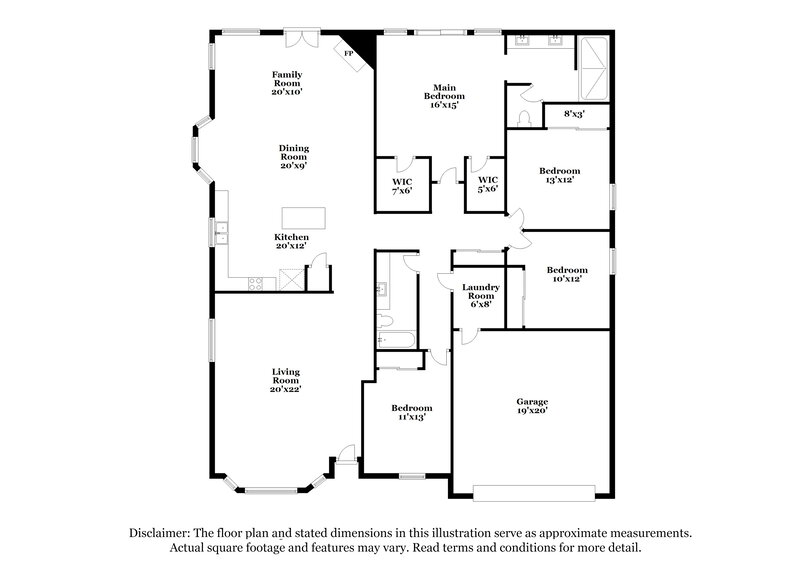 3,345/Mo, 4317 W Electra Ln Glendale, AZ 85310 Floor Plan View