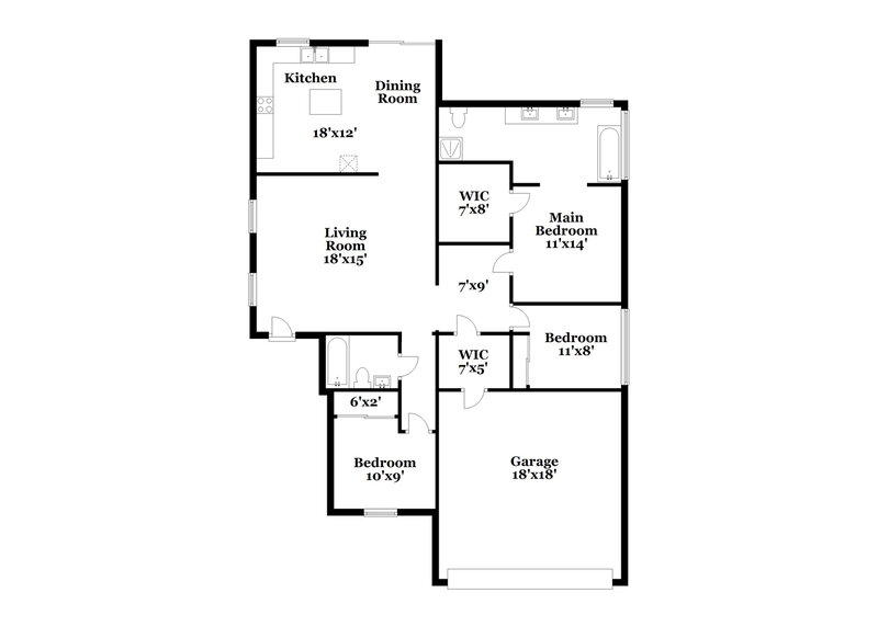 2,185/Mo, 2002 E Saratoga St Gilbert, AZ 85296 Floor Plan View