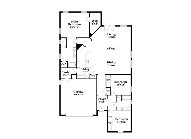 2,340/Mo, 7543 W Darrel Rd Laveen, AZ 85339 Floor Plan View