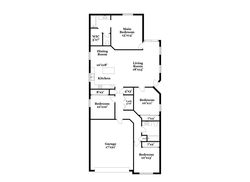 1,810/Mo, 29409 N Pyrite Ln San Tan Valley, AZ 85143 Floor Plan View