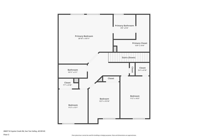 2,135/Mo, 28657 N Coyote Creek Rd San Tan Valley, AZ 85143 Floorplan View 2