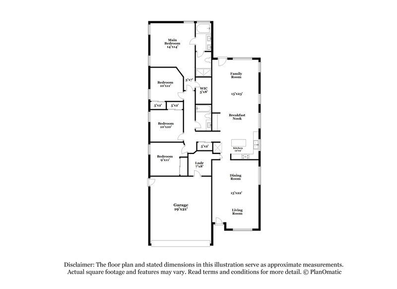 2,570/Mo, 28627 N Nobel Rd Phoenix, AZ 85085 Floor Plan View