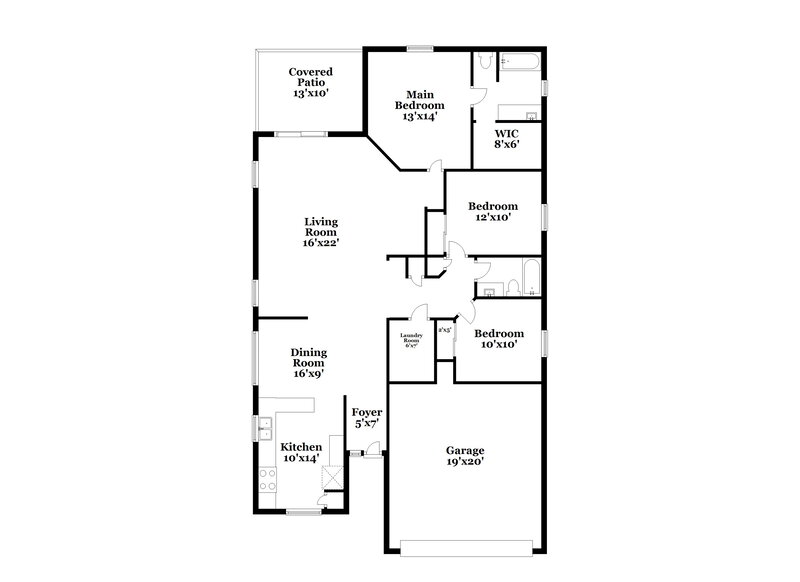 2,080/Mo, 11456 W Sheridan St Avondale, AZ 85392 Floor Plan View