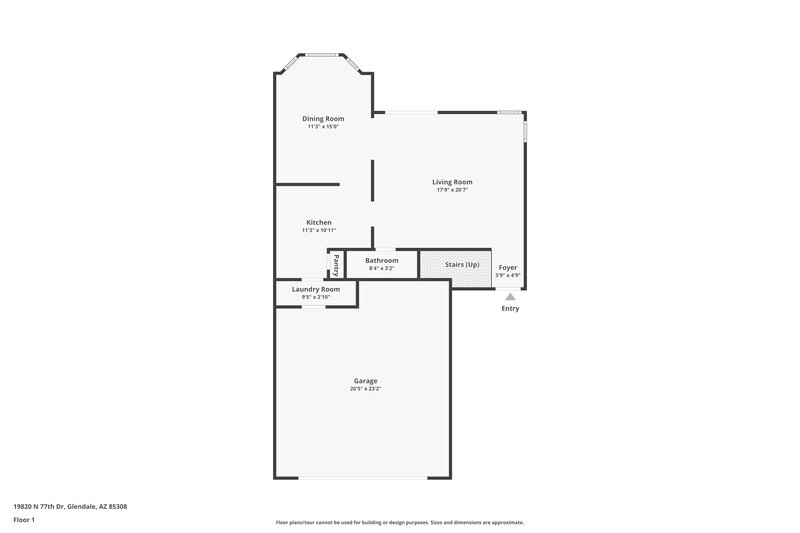 2,025/Mo, 19820 N 77th Dr Glendale, AZ 85308 Floor Plan View