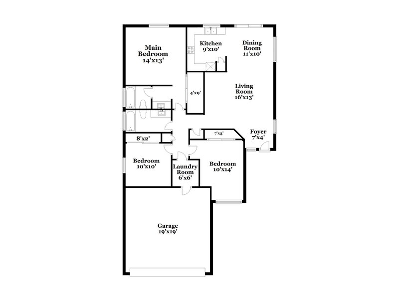 2,085/Mo, 3769 S Loback Ln Gilbert, AZ 85297 Floor Plan View
