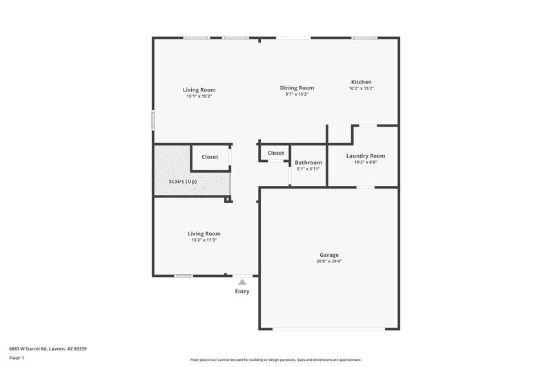 2,630/Mo, 6883 W Darrel Rd Laveen, AZ 85339 Floor Plan View