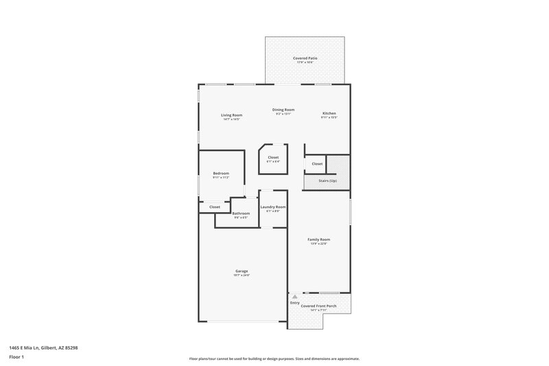 2,855/Mo, 1465 E Mia Ln Gilbert, AZ 85298 Floor Plan View