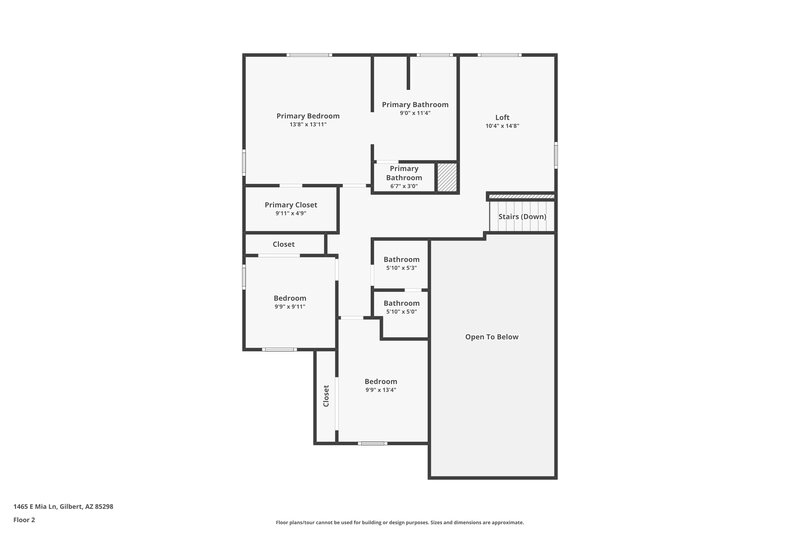 2,855/Mo, 1465 E Mia Ln Gilbert, AZ 85298 Floor Plan View 2