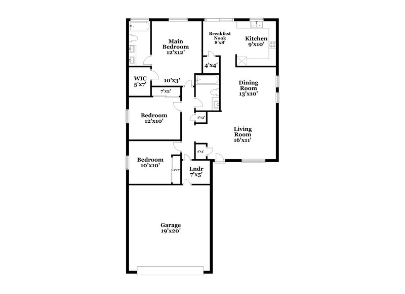1,835/Mo, 1122 E Christopher St San Tan Valley, AZ 85140 Floor Plan View