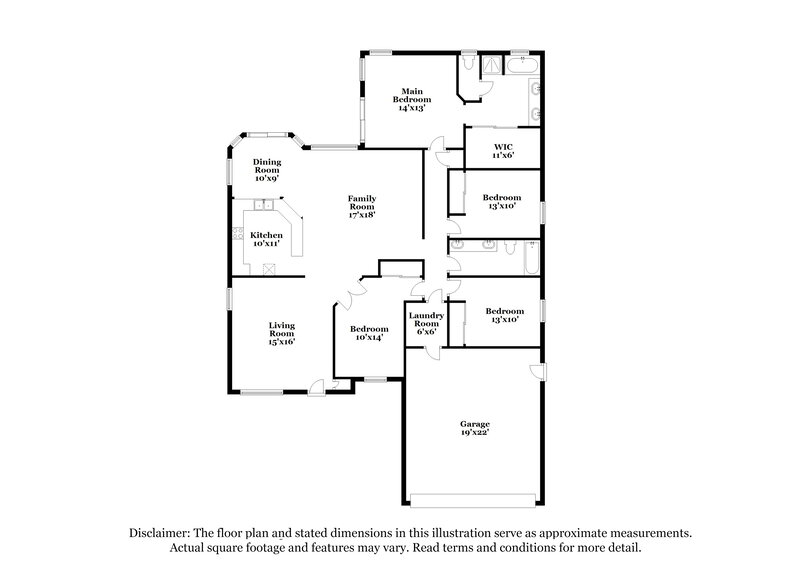 2,035/Mo, 5128 W Grenadine Rd Laveen, AZ 85339 Floor Plan View
