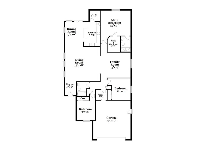 2,515/Mo, 2819 S Channing Circle Mesa, AZ 85212 Floor Plan View