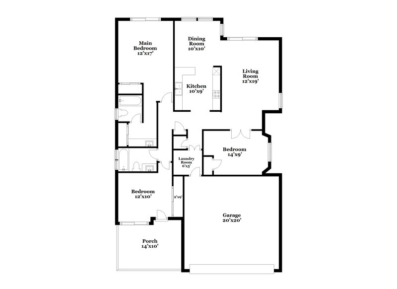 1,995/Mo, 3134 E McKellips Rd Unit 25 Mesa, AZ 85213 Floor Plan View