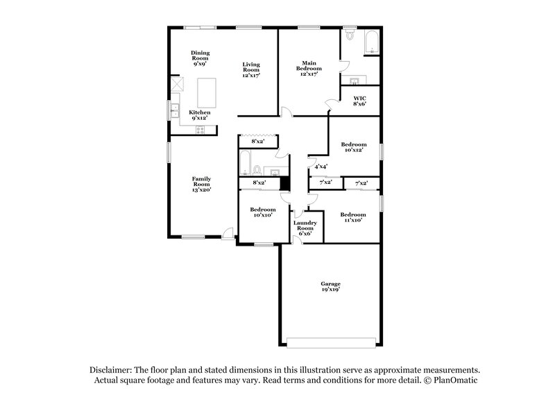 1,890/Mo, 12737 W Calavar Rd El Mirage, AZ 85335 Floor Plan View