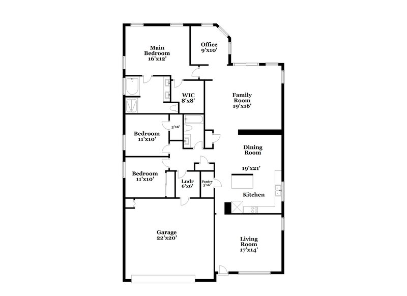 2,310/Mo, 3221 W Apollo Rd Phoenix, AZ 85041 Floor Plan View