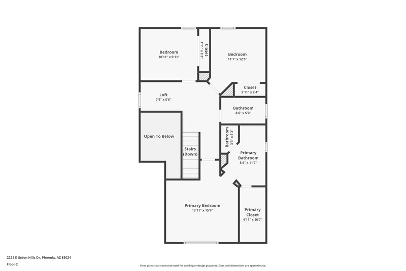 2,035/Mo, 2221 E Union Hills Dr #171 Phoenix, AZ 85024 Floor Plan View 2