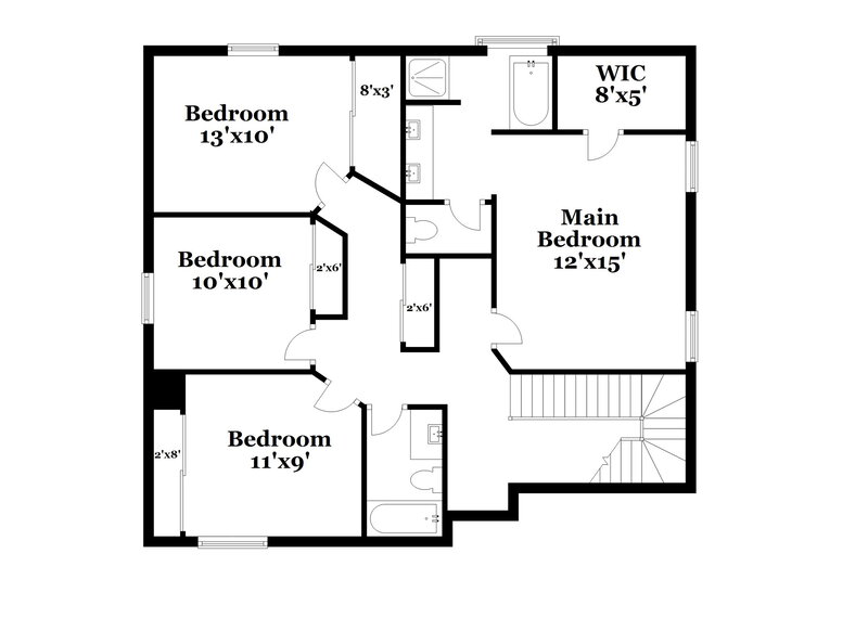 2,545/Mo, 7241 W Globe Ave Phoenix, AZ 85043 Floor Plan View 2