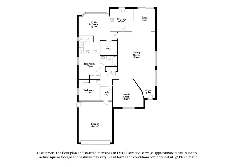 1,880/Mo, 17041 W Aberdeen Dr Surprise, AZ 85374 Floor Plan View