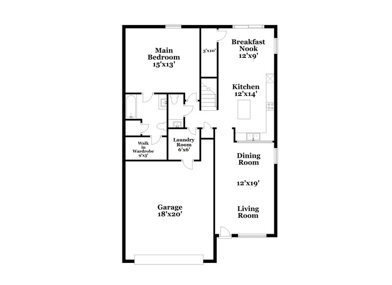 1,865/Mo, 3301 S 63rd Ln Phoenix, AZ 85043 Floor Plan View