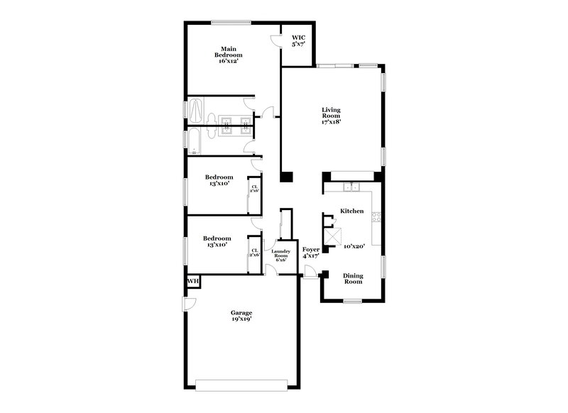 2,110/Mo, 5309 W Maldonado Rd Laveen, AZ 85339 Floor Plan View
