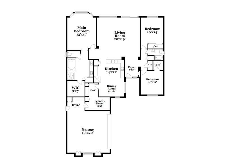 2,135/Mo, 5111 W Grenadine Rd Laveen, AZ 85339 Floor Plan View
