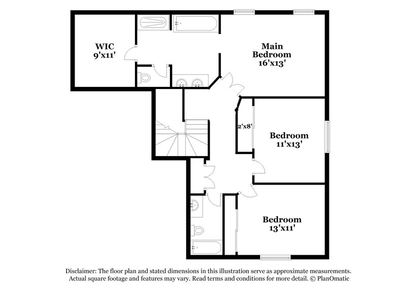 2,180/Mo, 17805 N 13th St Phoenix, AZ 85022 Floor Plan View 2