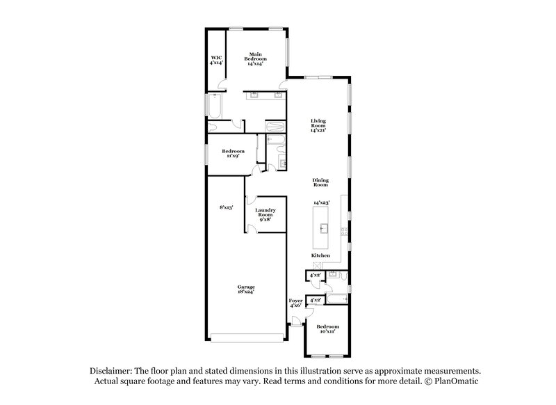 2,605/Mo, 10549 E Durant Dr Mesa, AZ 85212 Floorplan View