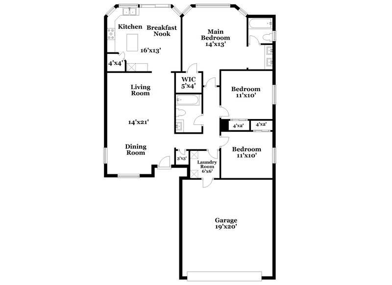 2,195/Mo, 7517 E Nopal Ave Mesa, AZ 85209 Floor Plan View