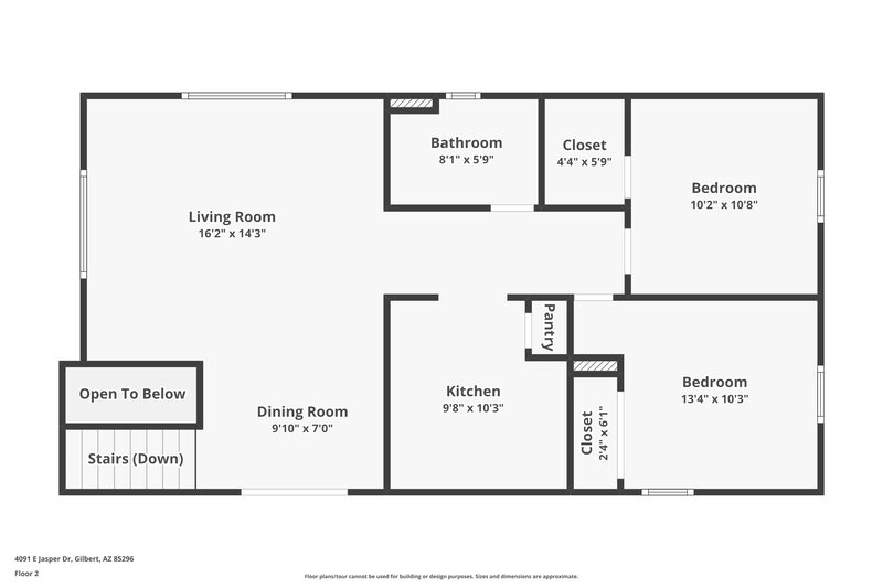 1,945/Mo, 4091 E Jasper Dr Gilbert, AZ 85296 Floor Plan View 2