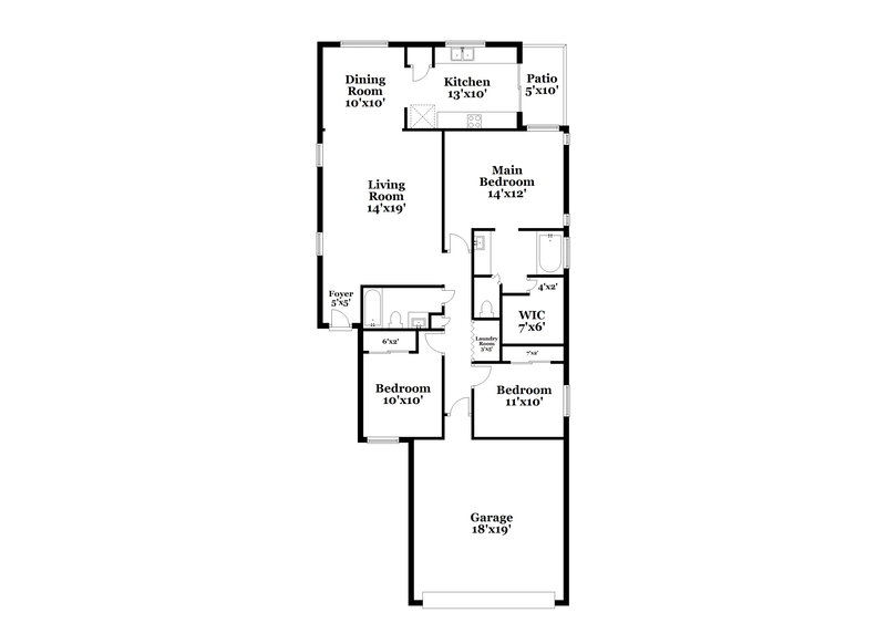 2,435/Mo, 20211 N 31st St Phoenix, AZ 85050 Floor Plan View
