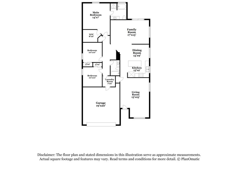 1,745/Mo, 23302 W Ashleigh Marie Dr Buckeye, AZ 85326 Floor Plan View