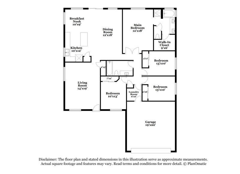 2,345/Mo, 13350 W Ironwood St Surprise, AZ 85374 Floor Plan View