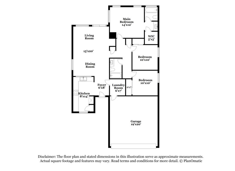 1,915/Mo, 40223 N High Noon Way Phoenix, AZ 85086 Floor Plan View