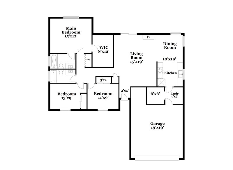 2,025/Mo, 6808 W Cameron Dr Peoria, AZ 85345 Floor Plan View