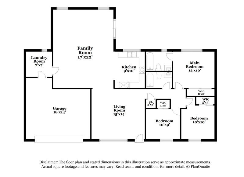 1,815/Mo, 7209 W Carol Ave Peoria, AZ 85345 Floor Plan View
