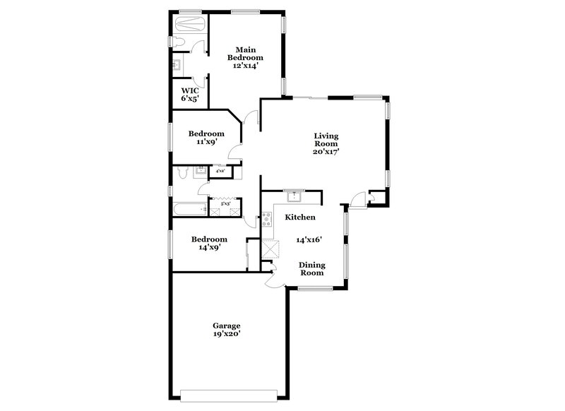 2,050/Mo, 8216 W Rue De Lamour Peoria, AZ 85381 Floor Plan View