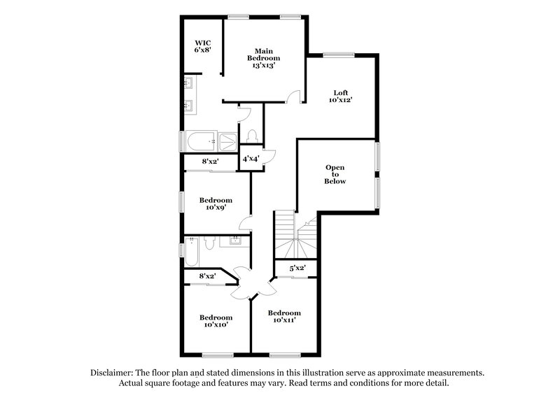 2,220/Mo, 15178 W Taylor St Goodyear, AZ 85338 Floor Plan View 2
