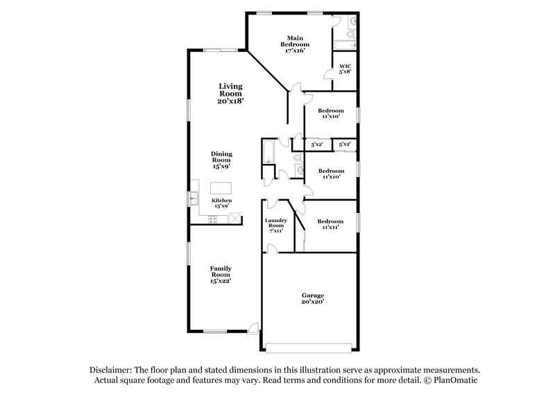 2,050/Mo, 3045 W Desert Vista Trail Phoenix, AZ 85083 Floor Plan View