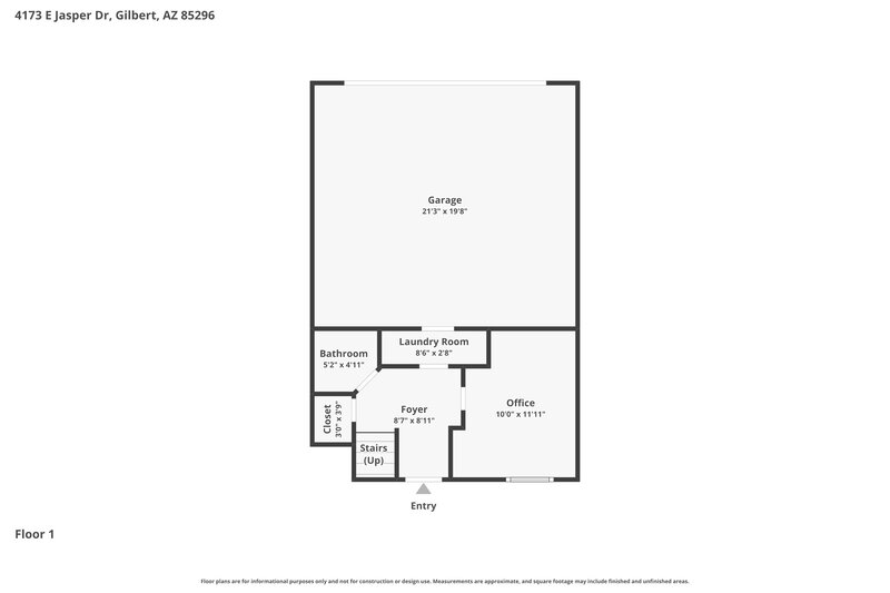 0/Mo, 4173 E Jasper Dr Gilbert, AZ 85296 Floor Plan View