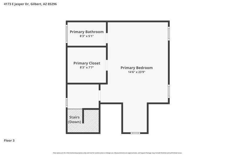 0/Mo, 4173 E Jasper Dr Gilbert, AZ 85296 Floor Plan View 3