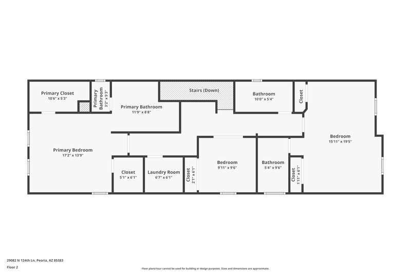 1,995/Mo, 29082 N 124th Ln Peoria, AZ 85383 Floor Plan View 2