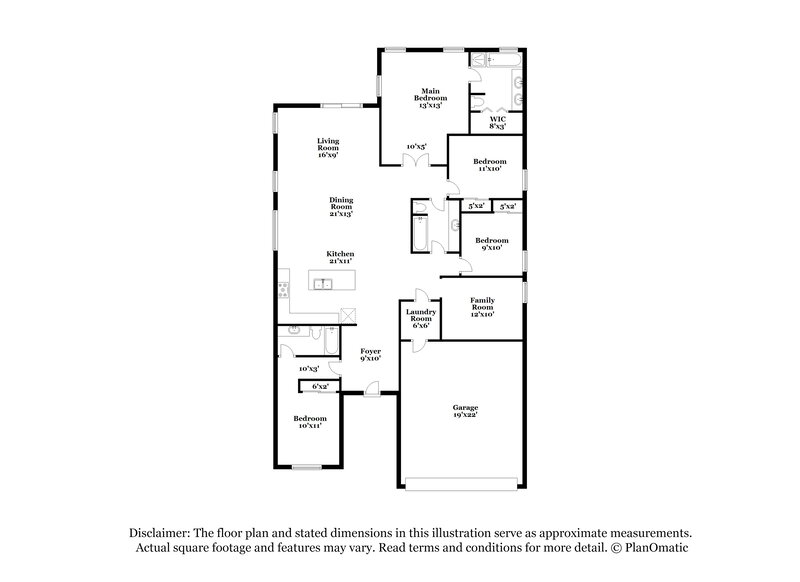 2,435/Mo, 7905 S 73rd Ln Laveen, AZ 85339 Floorplan View