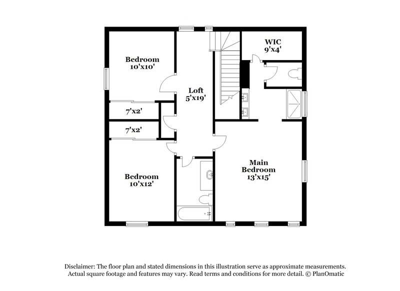 1,995/Mo, 8423 W Vernon Ave # 113 Phoenix, AZ 85037 Floorplan View 2