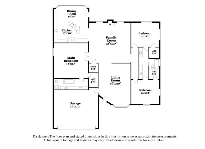 2,615/Mo, 4116 W Monona Dr Glendale, AZ 85308 Floor Plan View