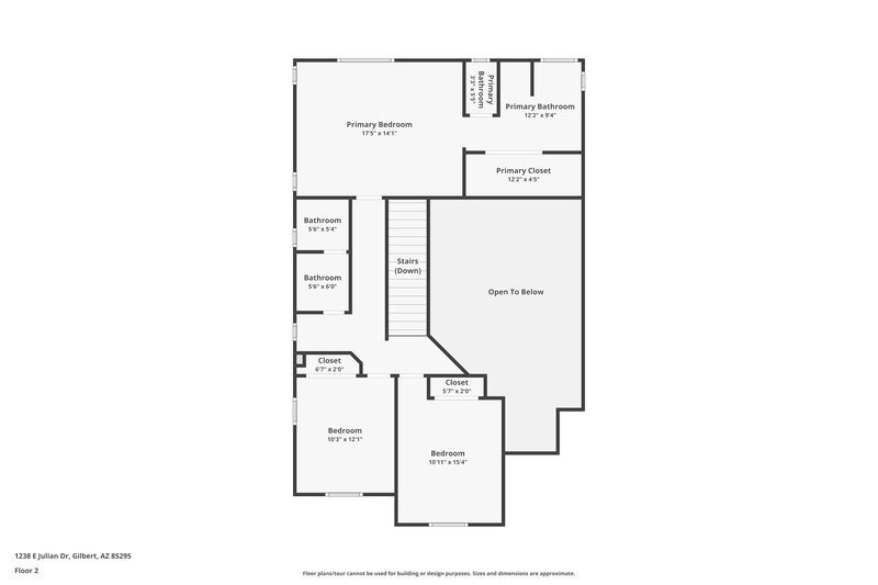 2,195/Mo, 1238 E Julian Dr Gilbert, AZ 85295 Floor Plan View 2