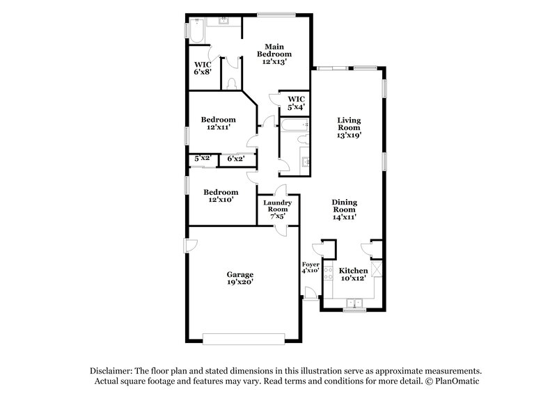 2,200/Mo, 17672 W Maricopa St Goodyear, AZ 85338 Floor Plan View