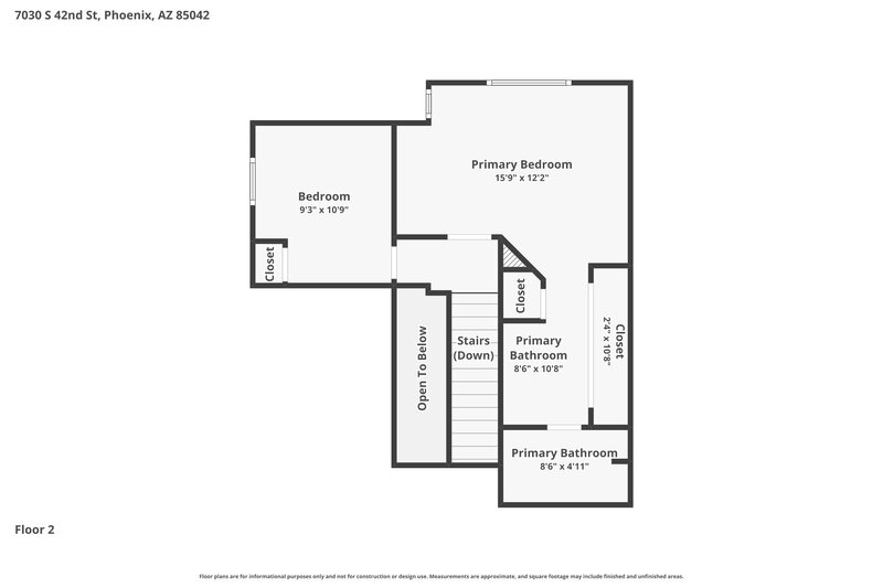 2,180/Mo, 7030 S 42nd St Phoenix, AZ 85042 Floor Plan View 2