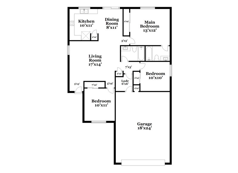 2,025/Mo, 2781 W Mira Dr Queen Creek, AZ 85142 Floor Plan View