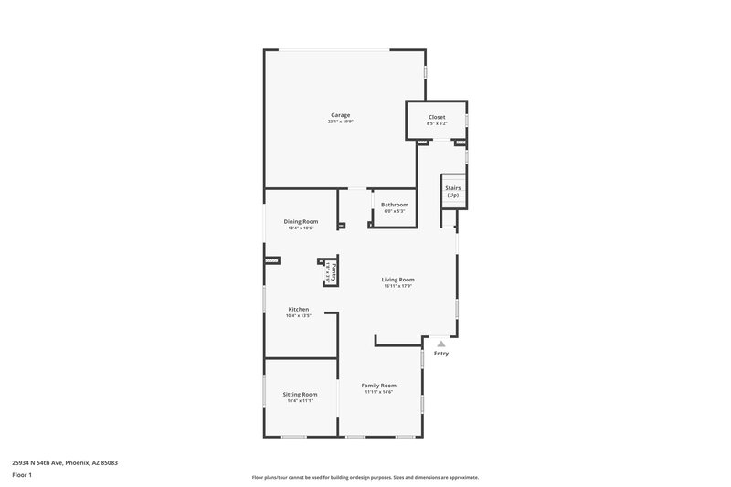2,395/Mo, 25934 N 54th Ave Phoenix, AZ 85083 Floor Plan View