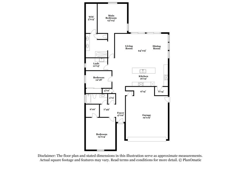 2,415/Mo, 20364 E Carriage Way Queen Creek, AZ 85142 Floor Plan View