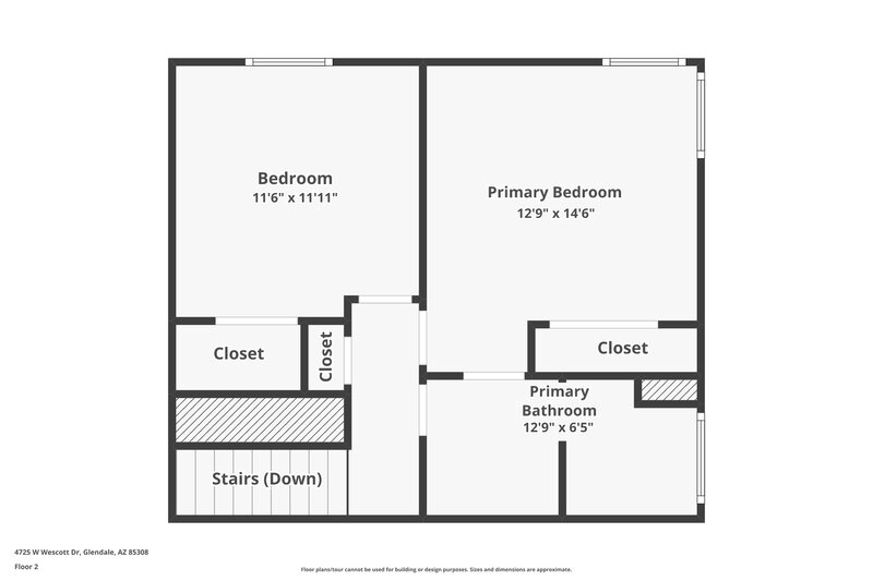 2,115/Mo, 4725 W Wescott Dr Glendale, AZ 85308 Floor Plan View 2